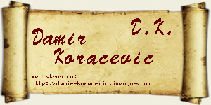 Damir Koraćević vizit kartica